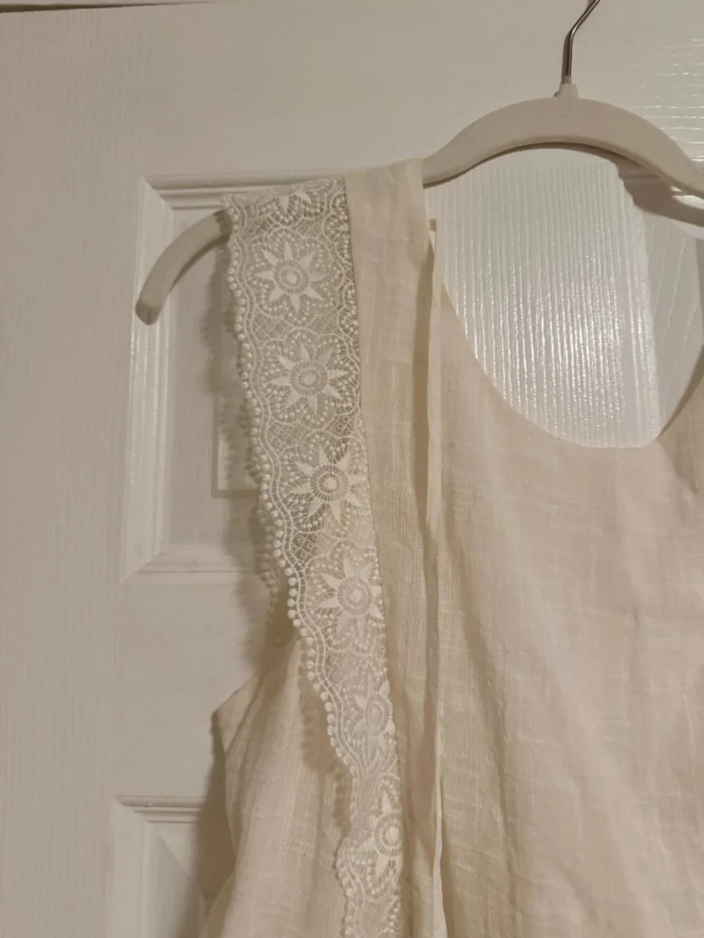 Sezane Backless Mini Dress -  Robe Naidé- White - Size 38 (US 6) - Picture 13 of 15